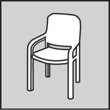 BEST Migliore 04101542 Sedia Pad STS 100 x 50 x 7 cm, D.1542
