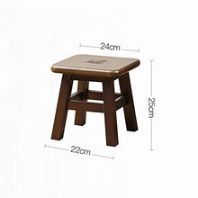Sgabello Moderno Elegante e Semplice tavolino da caffè in Legno massello da casa Forte e Robusto (Colore : Figure 1, Dimensione : 24 * 24 * 25)