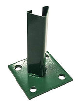 VERDELOOK Piastra di Fissaggio a Terra con 4 Fori per Pali, Diametro 4.8 cm, Verde