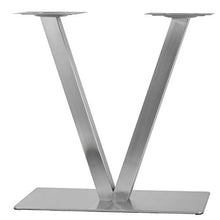 Base da tavolo in acciaio inox a forma di V, 70 cm, utilizzabile in ristoranti, arredi, feste, matrimoni, ecc