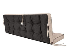 Cuscino per panca da giardino, per dondolo da giardino, per dondolo da giardino, per altalena da giardino e da interni, 150 cm, beige