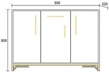 HLZY Armadio Laterale Accento, armadi da Cucina Storage Cucina Credenza Pranzo a Buffet Server Gabinetto Armadio a Terra Bagagli Toracica for casa Sala da Pranzo (Color : Black)