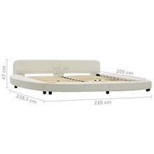 SKM Giroletto Bianco in Similpelle 180x200 cm (41.4kg)