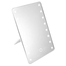BGDR Specchio per Il Trucco, Specchio per Il Trucco del Touch Screen Specchio cosmetico Illuminato da Tavolo dimmerabile da 16 LED