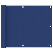 vidaXL Paravento da Balcone Blu 75x500 cm in Tessuto Oxford