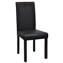 Festnight Sedie poltroncine Cucina e Pranzo h95 cm Pelle 4 Nere