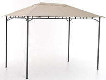 Gazebo da Giardino 3x4m in Ferro e Poliestere Rodi Beige