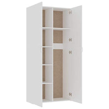 FAMIROSA Armadietto Bianco 80x35,5x180 cm in Truciolato