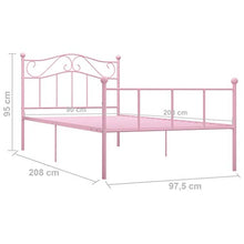 SKM Giroletto Rosa in Metallo 90x200 cm (12.4kg)