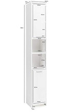 13Casa Light B03 Colonna Bagno, Truciolare, 30.5 x 30 x 190 cm