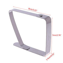 Nikunty - Mollette da Tavolo per Picnic, 4 Pezzi, in Acciaio Inox