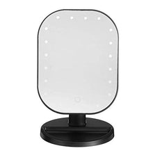 Belleashy Specchio Trucco A Batteria 20 LED Specchio Trucco Luce Desktop Home Touch Screen 180 ° Angolo Regolabile Specchio Portatile Illuminato Per Bagno