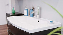 Set di mobili da bagno Malema in antracite con frontale arrotondato 5 pz.