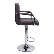 ZHTX Girevole Kitchen Bar Sgabello Sedia con braccioli e Cuscino contatore Altezza Sgabello Girevole Regolabile Bar Stool (Color : Black)