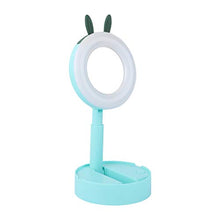 Uonlytech Illuminato Vanity Specchio Per Il Trucco Pieghevole Cervi Orecchio LED di Tocco Del Sensore di Luce Up Specchio Portatile Illuminato Controsoffitto Specchi per La Casa Tavolo