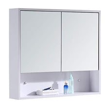 Bathroom mirror Armadio con Specchio per Bagno in Legno Massello, Armadio A Muro per Armadietto con Specchio, 60 Cm / 70 Cm