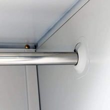 Armadio con 6 Armadietti in Acciaio, con Asta Appendiabiti, 90x45x180 cm, Grigio