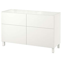 BESTÅ combinazione di stoccaggio con ante/cassetti 120x40x74 cm Lappviken bianco