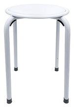 RIDDER Classic - Sgabello da Bagno, in Alluminio, Colore: Bianco 37 x 44 cm