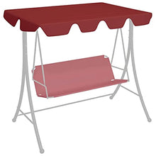 vidaXL Baldacchino per Dondolo Giardino Rosso Vino 226x186 cm 270 g/m²