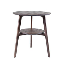 Jcnfa-Tavoli Tavolino Rotondo del Divano, Doppio Tavolo da stoccaggio, tavolino da caffè del Balcone, tavolino Multifunzionale, Gambe di bambù, 2 Colori