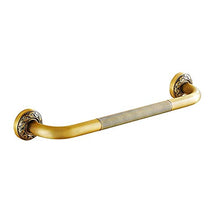 GYCS Corrimano in Ottone per Bagno/Maniglia con Impugnatura Antiscivolo di Sicurezza/Corrimano Dritto per WC da 2,5 cm - Assemblaggio da 51 cm