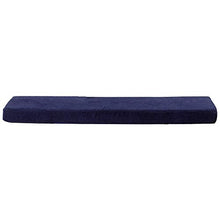 EREAL Le Cinghie Antiscivolo Rimuovono I Cuscini in Spugna da Banco,Cuscini Lunghi Rettangolari-Blu 30 * 50 * 7cm