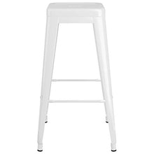 vidaXL Sgabelli da Bar Impilabili 2 pz Bianchi in Metallo