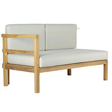 Teako Design - Divano Pusie, Lato Sinistro, con Cuscini