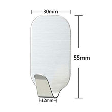 Ganci Autoadesivi, Appendiabiti da Parete Adesivo in Acciaio Inossidabile per Cucina, Bagno, Ufficio, Armadio - Impermeabile, Non è Necessaria La Colla da Trapano