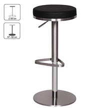KadimaDesign KADIMA Design Altezza Sgabello Nero Sgabello Regolabile Sgabello bistrot