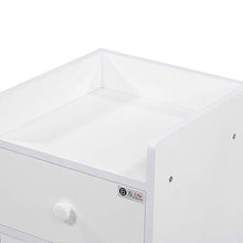 Comodino Comodino Bianco A 2 Cassetti Comodino in Legno Comodino Camera da Letto Casa
