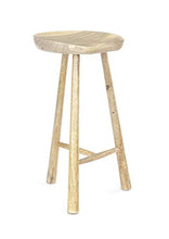 Sgabello da bar Elm per casa e giardino, naturale, 70 cm di altezza x 42 cm di larghezza x 46 cm di profondità