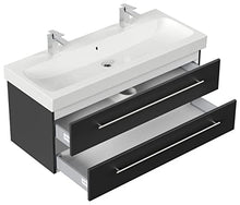 Mobile bagno con lavabo Geberit Icon 120cm nero satinato
