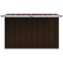 Tidyard Baule da Giardino Marrone 109x67x65 cm,Facile da Aprire e Chiudere con Il Coperchio a Cerniera