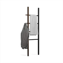 Umbra HUB Scala Nera/Noce, Legno, Nero, 152.00x41.00x3.80 cm