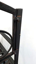 Moritz - Panchina da giardino a 2 posti, 109 x 96 x 48 cm, con decorazioni per giardino, terrazza, balcone