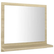 vidaXL Specchio da Bagno Rovere Sonoma 100x10,5x37 cm in Truciolato