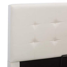SKM Giroletto con Contenitore Idraulico Bianco Similpelle 180x200cm (46.4kg)