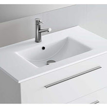 Cygnus Bath - Lavabo in Ceramica di 60 cm, ultrapiatto