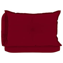 vidaXL Cuscini per Divano Pallet 3 pz Rosso Vino in Tessuto