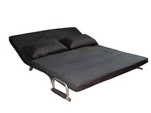 ITALFROM Divano Letto Sofà Bed Nero Divani153x69x82h Divanetti Divano Letto 2 Piazze cod.4033