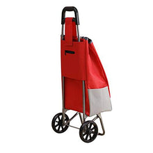 QQTCD Carrello, Carrello di Acquisto Portatile Spesso Audace (Color : Red)
