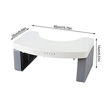 Sgabello pieghevole per WC in plastica antiscivolo, pieghevole, per bagno, WC e WC
