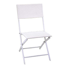 Set Tavolo e 2 Sedie Pieghevoli da Giardino in Ferro Spokane Bianco