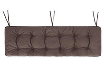 Cuscino per panchina da giardino, 180 x 50 cm, marrone