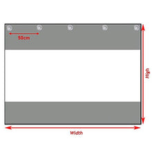 LSXIAO All'aperto Impermeabile Le Tende, 0,5mm Trasparente Telo in PVC, Parabrezza con Gommino Antiruggine E Gancio in Acciaio Inossidabile per Terrace Tendalino, Pergola