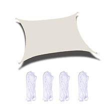 BASA Vela Parasole Impermeabile con Tenda da Sole, 3,6 * 3,6 Metri, Protezione UV Esterna in Giardino E Cortile, con Corda