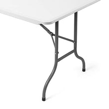Vanage VG-9610 Tavolo Pieghevole, Bianco, 90x75x8 cm