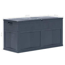 E E-NICES Baule da Giardino 320 L Nero
